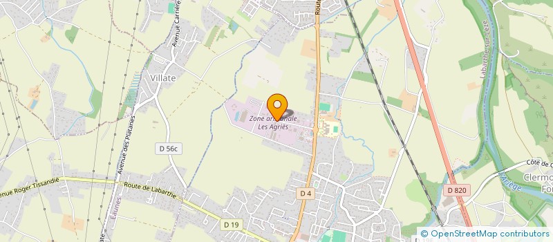 localisation de l'entreprise COM'ELEC à LABARTHE SUR LEZE
