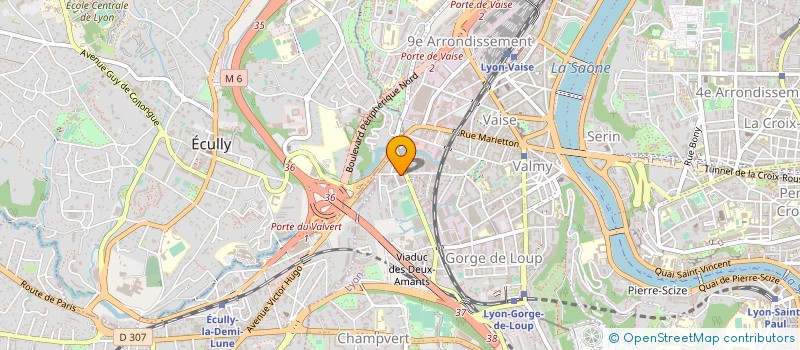 localisation de l'entreprise COM'EN ACTION à LYON