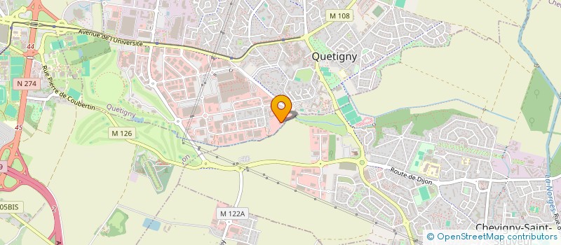 localisation de l'entreprise COM ENT BANQUE POPULAIRE BOURG FR COMTE à QUETIGNY