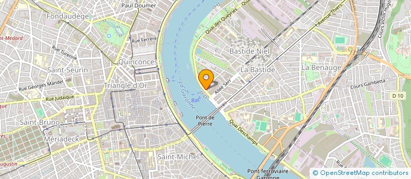 localisation de l'entreprise COM ENTR BANQUE POPULAIRE SUD OUEST à BORDEAUX