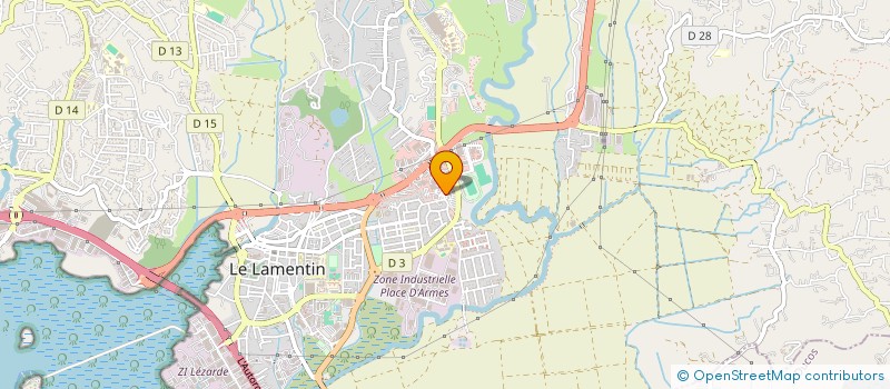 localisation de l'entreprise COM ENTR CAISSE ALLOC FAMIL à LE LAMENTIN