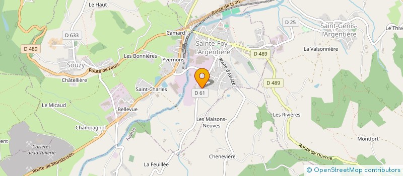 localisation de l'entreprise COM ENTR CENTRE MEDICAL ARGENTIERE à AVEIZE