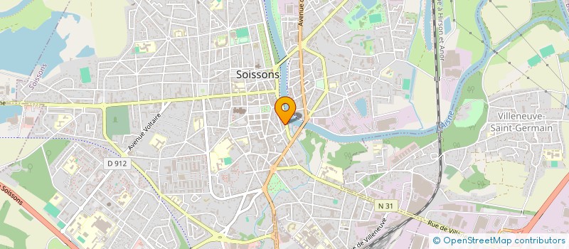 localisation de l'entreprise COM ENTREP ALLOCATION FAMILIALE SOISSONS à SOISSONS