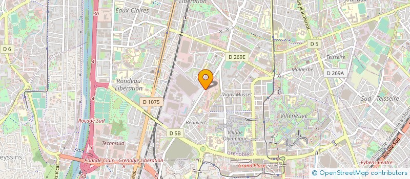 localisation de l'entreprise COM ENTREPR ETABL CATERPILLAR  GRENOBLE