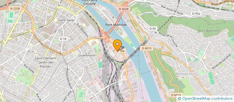 localisation de l'entreprise COM ENTREPRISE CAISSE REGION ASSURANCE à ROUEN