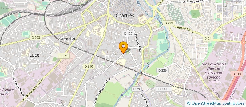 localisation de l'entreprise COM ENTREPRISE POMPES GOURDIN à CHARTRES