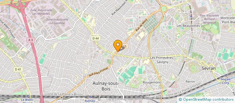 localisation de l'entreprise COM ET BAT à AULNAY SOUS BOIS