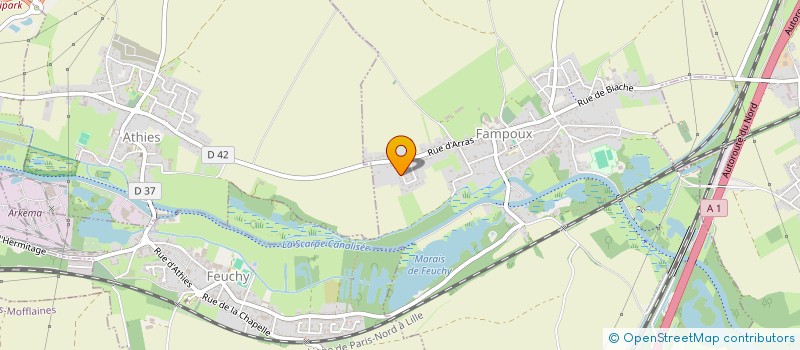 localisation de l'entreprise COM ET GO  FAMPOUX