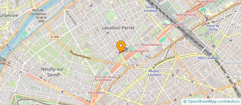 localisation de l'entreprise COM ET PUB à LEVALLOIS-PERRET