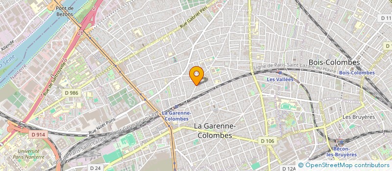localisation de l'entreprise COM ET RECOM à COLOMBES