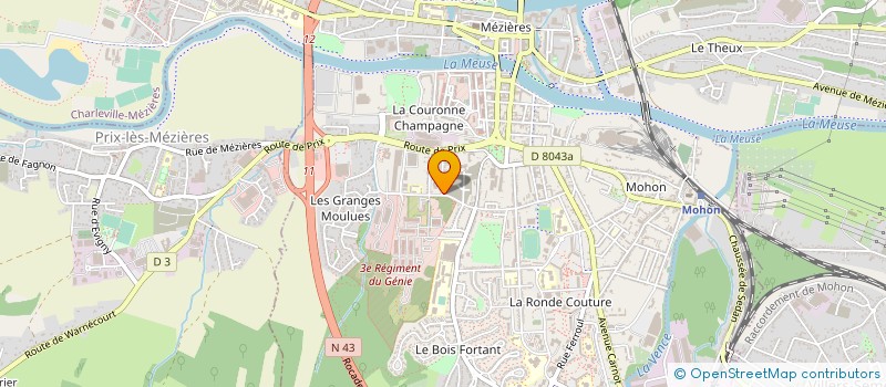 localisation de l'entreprise COM ETS FONDERIES GRANDRY à CHARLEVILLE-MEZIERES