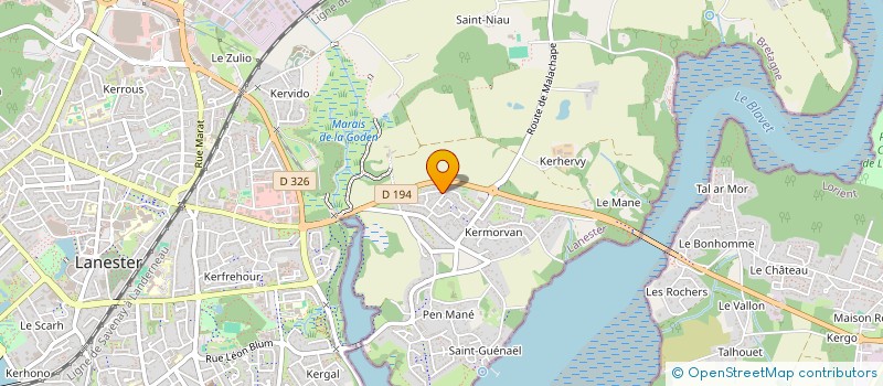 localisation de l'entreprise COM ETUDE LIAISON INTER BRETON à LANESTER