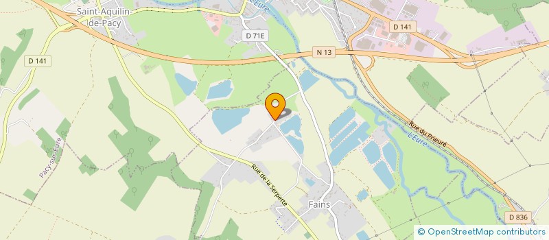 localisation de l'entreprise COM-EX  FAINS