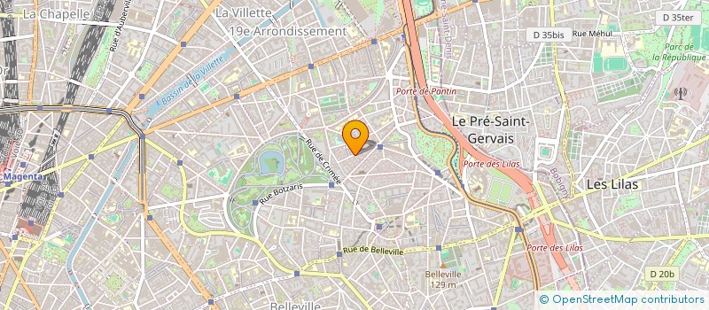 localisation de l'entreprise COM EXPENSION  PARIS