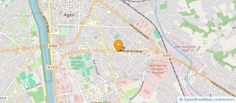 localisation de l'entreprise @ COM EXPERTISE AGEN SOC EXPERT COMPT  AGEN