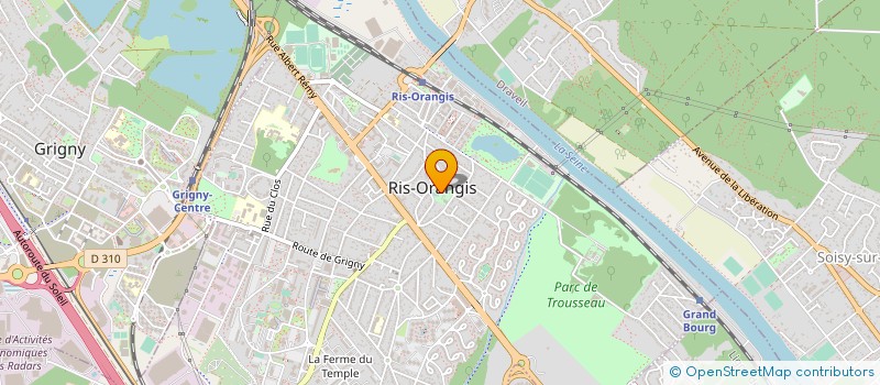 localisation de l'entreprise COM FAMILIAL SCOLAIRE ECOLE  RIS-ORANGIS