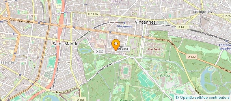 localisation de l'entreprise COM FINANCES SA  VINCENNES