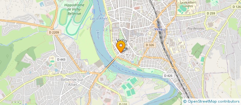 localisation de l'entreprise COM'FORMATIONS à VICHY