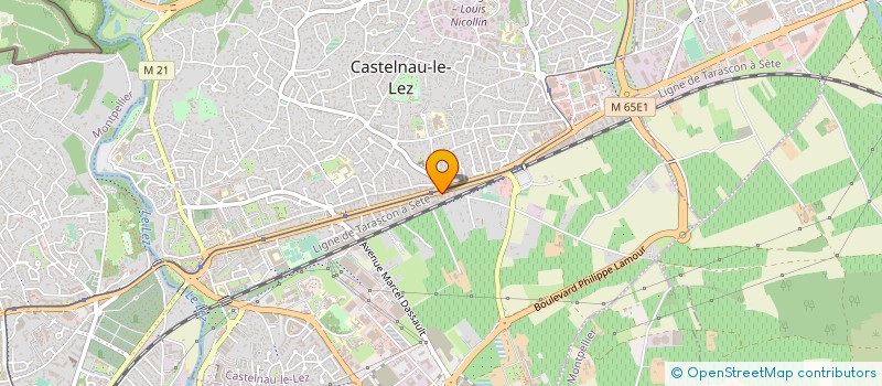 localisation de l'entreprise COM'FRANCE à CASTELNAU-LE-LEZ