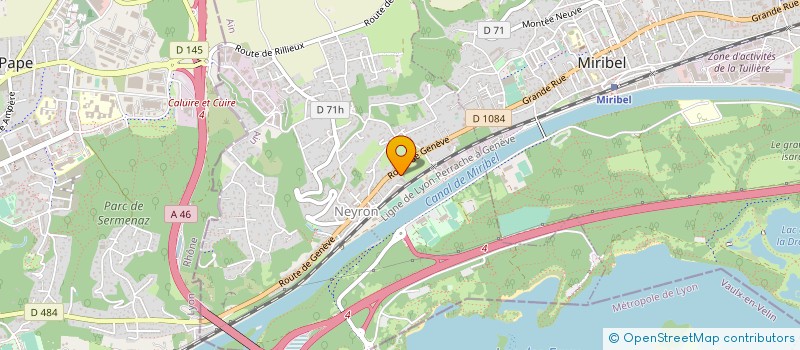 localisation de l'entreprise COM & GRAPH IMPRESSIONS à NEYRON