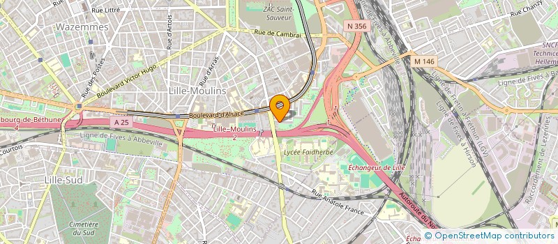 localisation de l'entreprise COM'HORIZON à LILLE