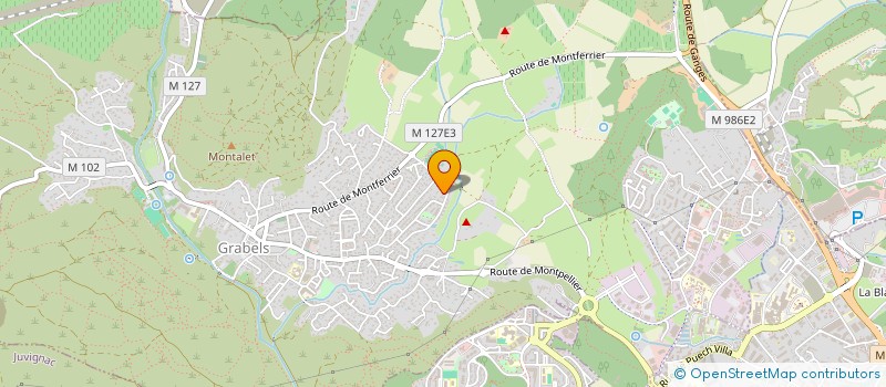 localisation de l'entreprise COM'IMAGE à GRABELS