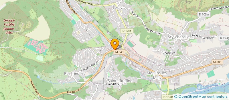 localisation de l'entreprise COM'IMO  LESSY