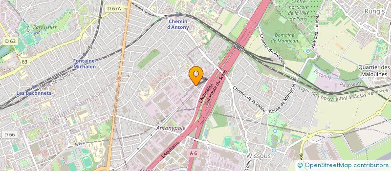 localisation de l'entreprise COM'IMPACT  WISSOUS