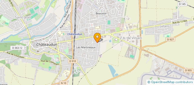 localisation de l'entreprise COM IMPRIM 28 à CHATEAUDUN