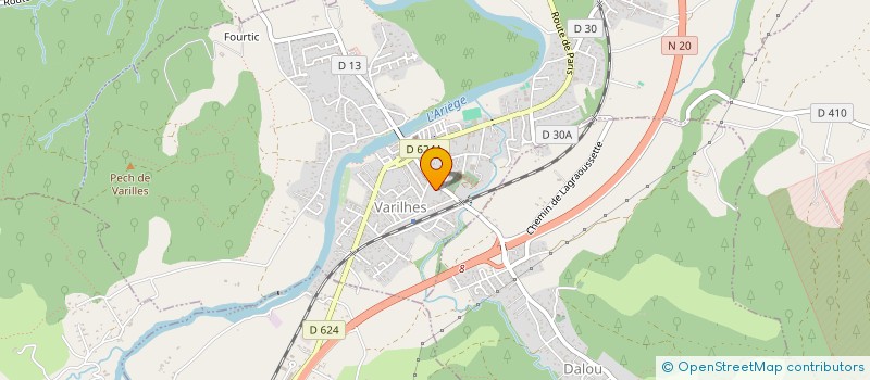 localisation de l'entreprise COM IN ARIEGE à VARILHES