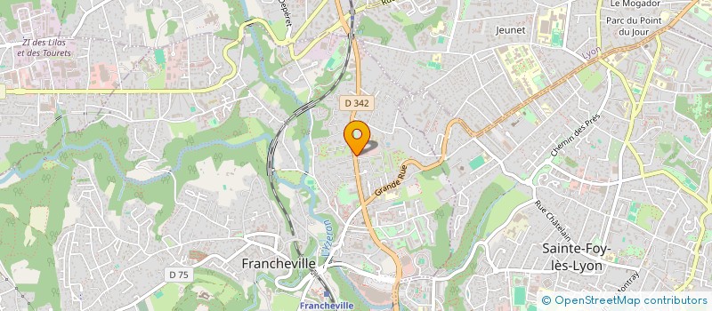 localisation de l'entreprise COM'IN LYON à FRANCHEVILLE