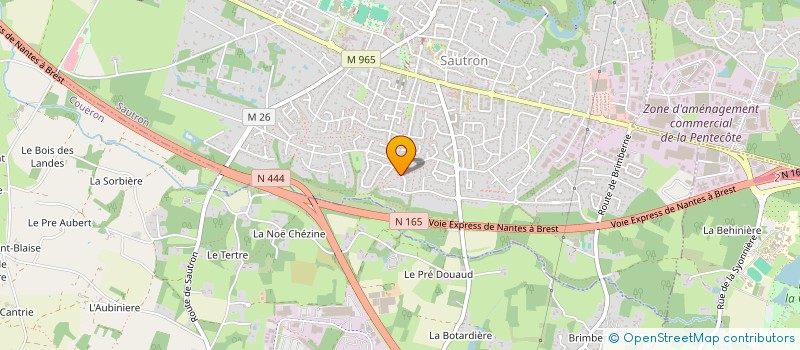 localisation de l'entreprise COM'INNO à SAUTRON