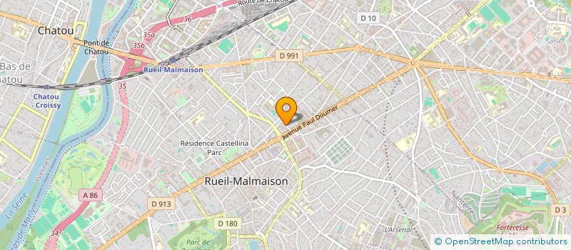 localisation de l'entreprise COM INTERNAT DE PARTICIPA ET REPRESENT à RUEIL-MALMAISON