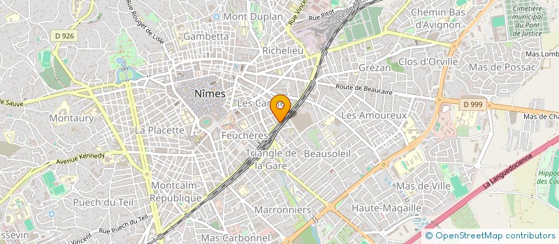 localisation de l'entreprise COM INTERPROF LOGEMENT CEVEN RHONE CAMAR à NIMES