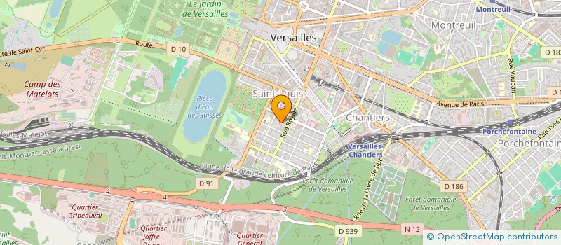 localisation de l'entreprise COM' JE T'AIME à VERSAILLES