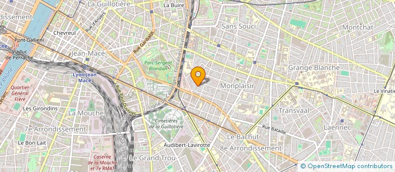 localisation de l'entreprise COM'JUSTINE EVOLUTION  LYON