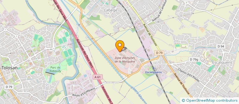 localisation de l'entreprise COM L  ESCALQUENS