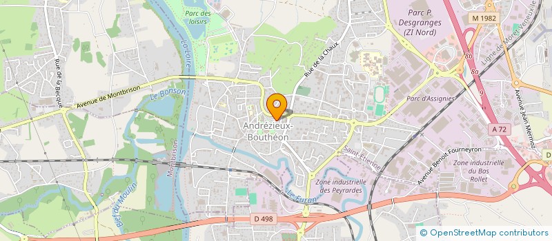 localisation de l'entreprise COM LOCAL DE BONSON FEDE NAT ANCIENS COMBATTANTS AFRIQUE DU NORD  BONSON