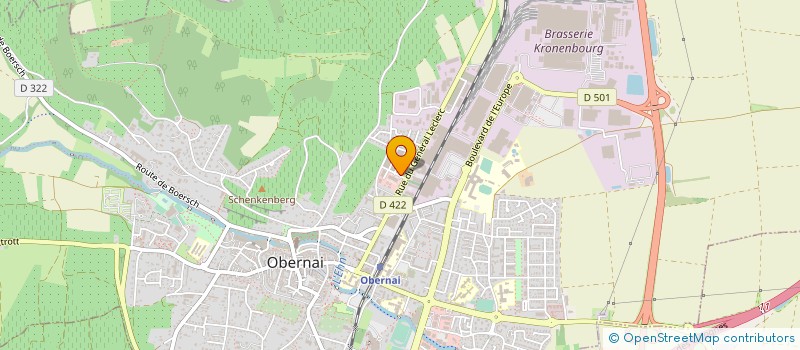 localisation de l'entreprise COM LOCALE  OBERNAI