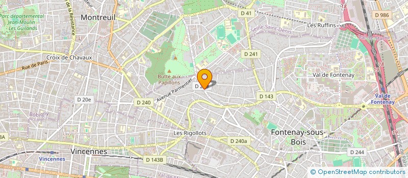 localisation de l'entreprise COM'MEDIA à FONTENAY-SOUS-BOIS