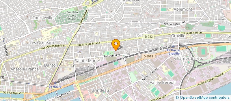 localisation de l'entreprise COM MEDICAL HAVRAIS INTERENTR à LE HAVRE