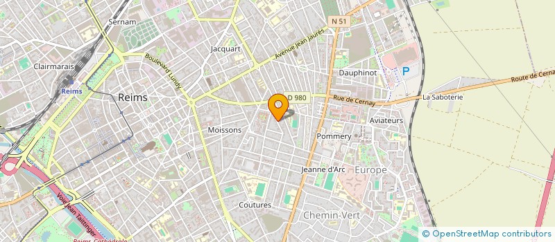 localisation de l'entreprise COM' MOI  REIMS