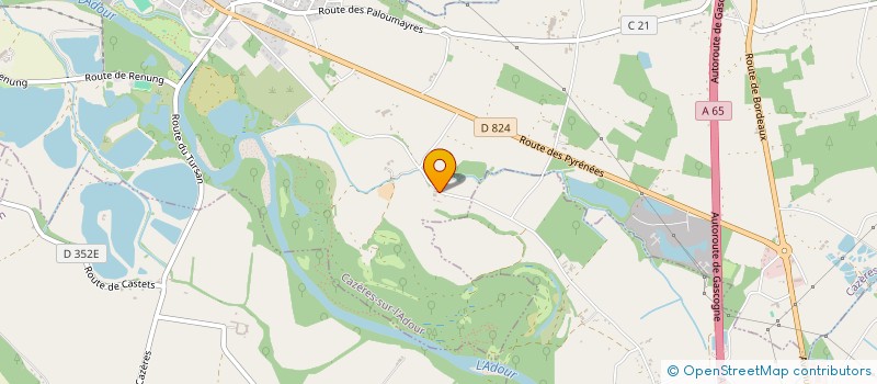 localisation de l'entreprise COM N' SPORT  CAZERES-SUR-L'ADOUR