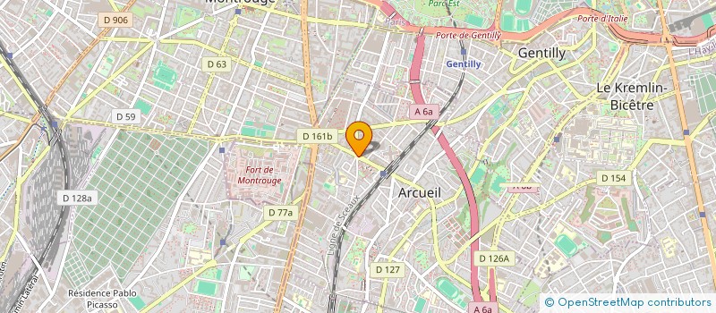 localisation de l'entreprise COM NAT ETUD RECH EQUIP PREP SUITE RECLA à ARCUEIL