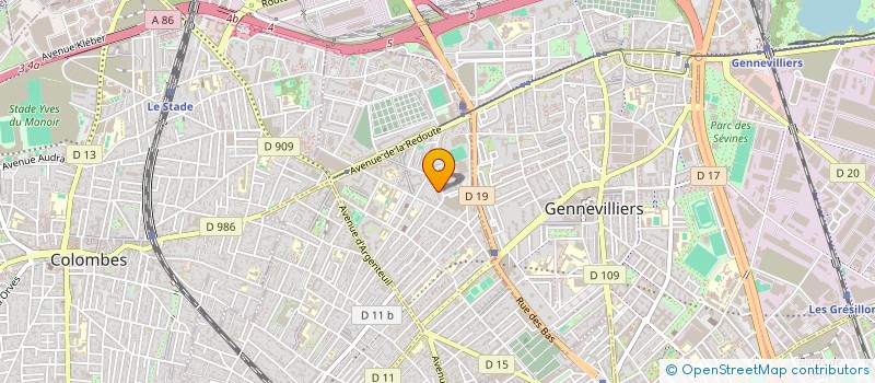 localisation de l'entreprise COM NAT PREV INCEND HABIT PT COMMERCE à ASNIERES-SUR-SEINE