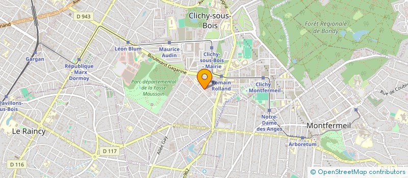 localisation de l'entreprise COM'NET à CLICHY-SOUS-BOIS
