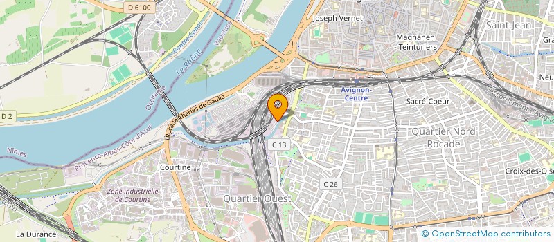 localisation de l'entreprise COM OEUVRE SOCIAL SPORT LOISIR MUNIC AVI  AVIGNON