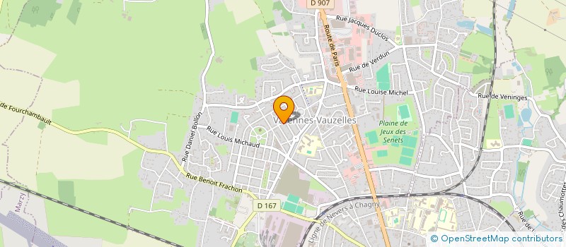 localisation de l'entreprise COM OEUVRES SOCIALES PERSONNEL COMMUNAL à VARENNES-VAUZELLES