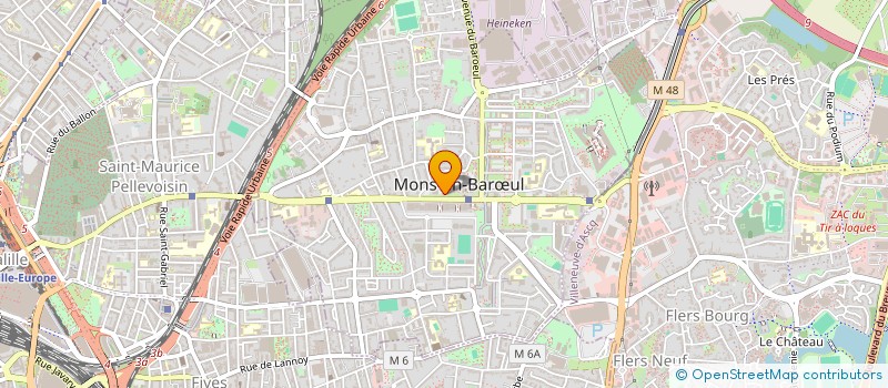 localisation de l'entreprise COM'ON  MONS-EN-BARUL