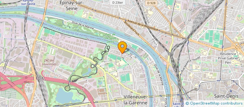 localisation de l'entreprise COM'ON BOARD  VILLENEUVE-LA-GARENNE